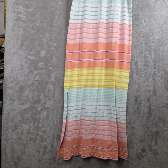 C&C California Pink and Yellow Sheath Dress Casual Short Sleeve - Picture 9 of 10
